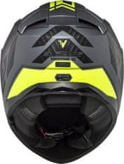 LS2 Motoristična čelada Vector II Splitter (FF811), črna/rumena