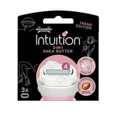 Wilkinson Sword Intuition 2in1 Shea Butter nadomestne glave 3 kos