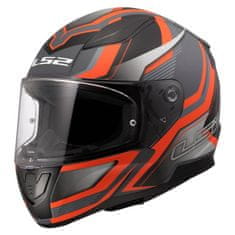 LS2 Motoristična čelada Rapid II Fkitz (FF353), oranžna/siva