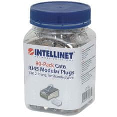 Intellinet 90 kos Cat6 RJ45 STP 2-točkovni modularni konektorji