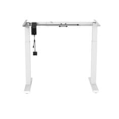slomart Ergo Office električna pisalna miza z nastavljivo višino, maks. višina 123 cm, max - 70 kg, brez mizne plošče, bela, ER-403W