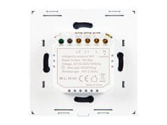 Blow 72-088# Inteligentno stikalo za svetlobo dvokanalno steklo wifi tuya