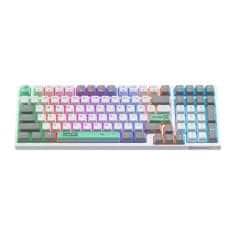 Onikuma G38 98 tipk USB žična mehanska tipkovnica bela