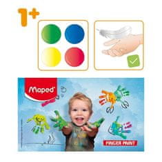 Barve za prste Color'Peps 4 barve, 80 ml