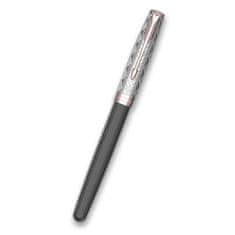 Parker Sonnet Premium Metal Grey PGT nalivno pero z 18K peresom F
