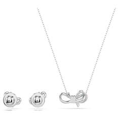 Swarovski Komplet nakita Charming Lifelong Bow 5723554 (verižica, uhani)