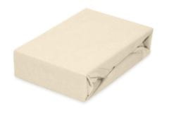 shumee CLASSIC žersej rjuha z elastiko 130x190, 140x200x20, ecru_02, MATEX