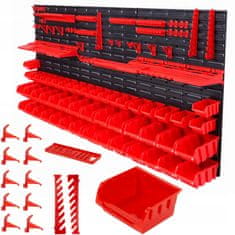 Kraft&Dele Stenski predalnik PVC 74 delni organizator orodja 170x78cm