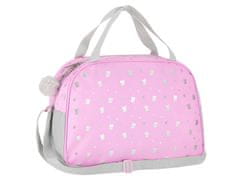 STARPAK Športna torba za dekle mačka, roza torba za telesno vzgojo, potovanje, za ramo 39x27x16 cm