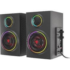Genesis Zvočniki 2.0 24W HELIUM 300BT ARGB, Bluetooth 5.0