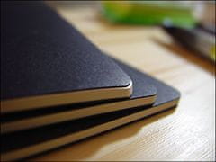 Moleskine beležka žepna, karo, mehke platnice, črna