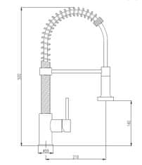 Deante kuhinjska armatura Molla BDZ 060A