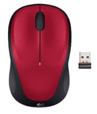 Logitech M235 brezžična miška, rdeča