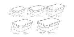 Tescoma 5 - delni set pravokotnih posod Freshbox