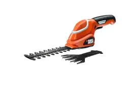 Black+Decker akumulatorske škarje za grmičevje in travo GSL700KIT