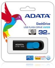 A-Data USB ključ UV128 32 GB, črno-moder