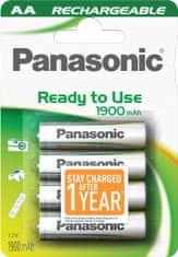 Panasonic polnilna baterija AA HHR-3MVE, 4 kosi
