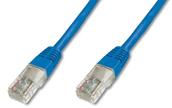 Digitus UTP mrežni kabel Cat5e patch, 1 m, moder