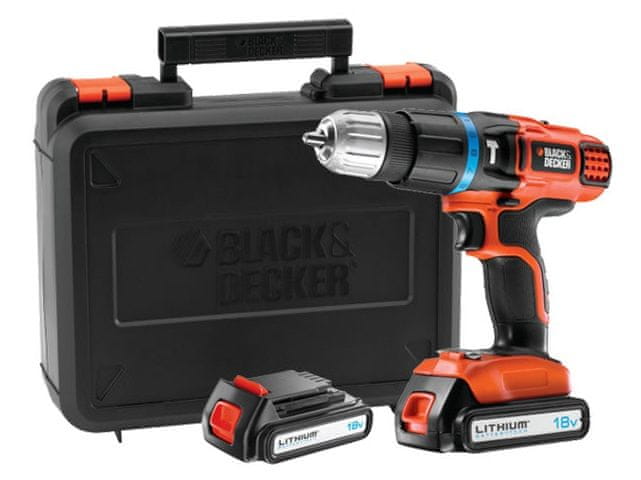 Brezkrtačni udarni 18V vrtalnik/vijačnik Black&Decker BL188KB-QW