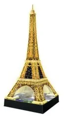 Ravensburger 3D sestavljanka Eiffelov stolp ponoči, 216 kosov