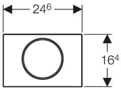 Geberit aktivna tipka Sigma 10 115.758.KJ5, bela-krom-bela