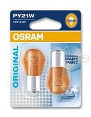 Osram žarnica 12V 21W BaU15s, oranžna, 2 kosa