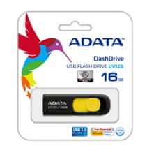 A-Data USB ključ UV128, 16 GB, črno-rumen