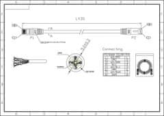 Equip kabel UTP Kat 6, 2 m, črn