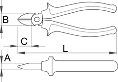 Unior stranske ščipalne klešče - 461/1VDEBI (610426)