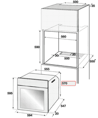 Beko vgradna pečica BIM25302X