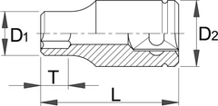 Unior garnitura nasadnih ključev 1/4" in bitsov - 188BI6P36 (621407)