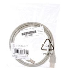Digitus kabel USB A-B 1,8 m, siv