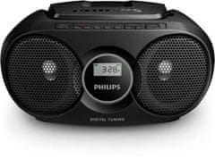 Philips AZ215B prenosni radio s CD-predvajalnikom, črna