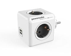 Allocacoc PowerCube Original razdelilec, USB, siv