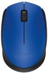 Logitech M171 Wireless optična miška, modra