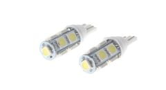 MLine žarnica LED 12V W5W-T10 9xSMD 5050, bela, par