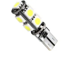 MLine žarnica LED 12V W5W-T10 2xSMD 5050 CANBUS, bela, par