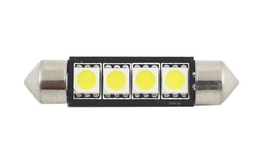 MLine žarnica LED 12V C5W 42mm 4xSMD 5050, bela, par