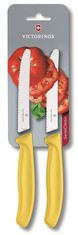 Victorinox nož za paradižnik z valovitim rezilom (6.7836.L118B), 2 kosa, rumen