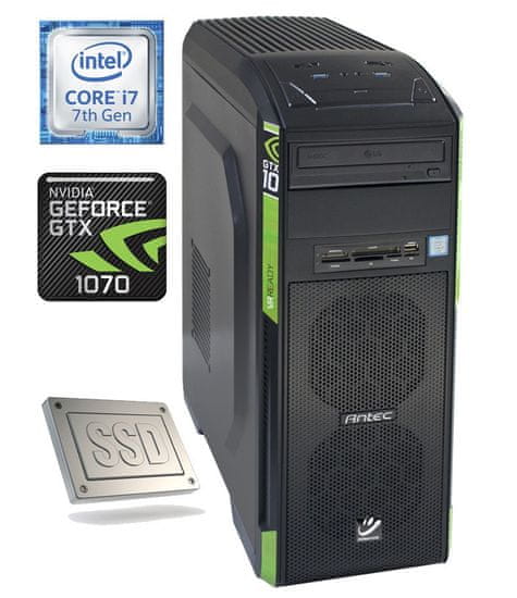 mimovrste=) namizni računalnik Gaming-10 i7-7700/16GB/256GB+2TB/GTX1070/FreeDOS