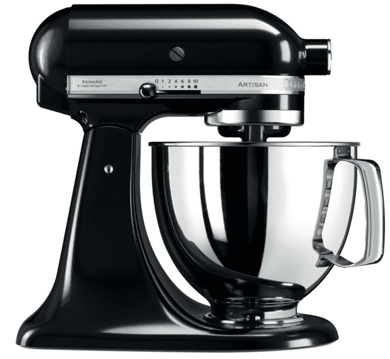 KitchenAid 5KSM125EOB Artisan stoječi mešalnik, 4,8 L, črn