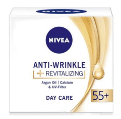 Nivea Anti-Wrinkle + Revitalizing krema za obraz, 55+, 50 ml