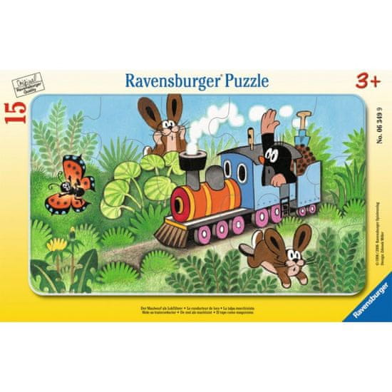 Ravensburger sestavljanka Krtek in lokomotiva