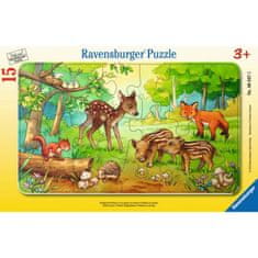 Ravensburger sestavljanka Male gozdne živali, 15 delov (6376)