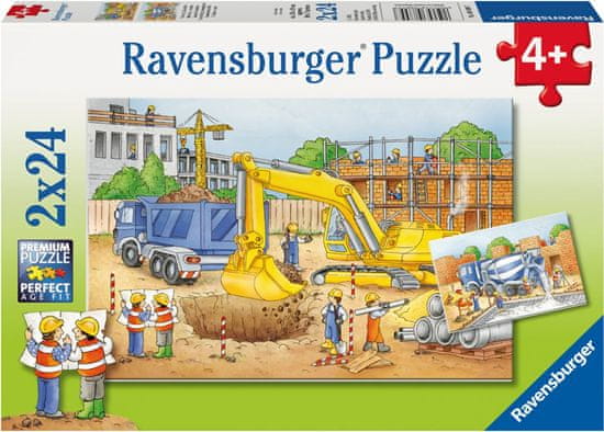 Ravensburger sestavljanka Na gradbišču, 2x24d