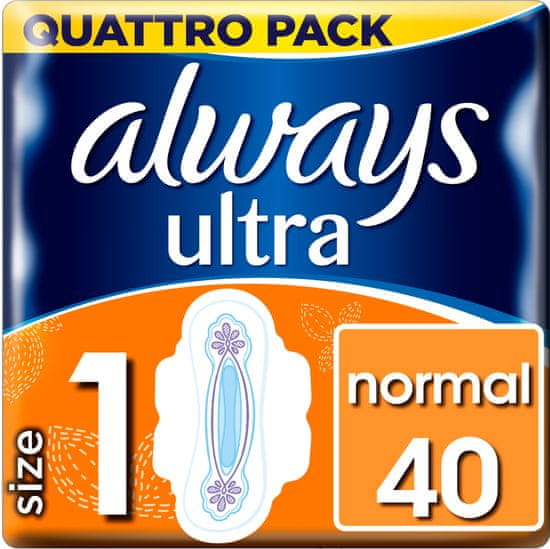 Always Ultra Regular Light vložki, 40 kosov