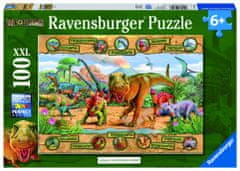 Ravensburger sestavljanka dinozavri, 100 delov