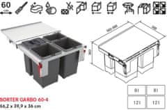 Franke sistem za ločevanje odpadkov Garbo 60-4