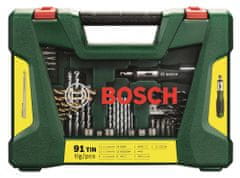 Bosch 91-delni komplet svedrov, vijačnih nastavkov in paličastim magnetom (2607017195)