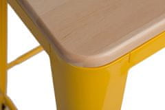 Fernity Borski stol Paris Wood 65cm rumen borov naravni lan